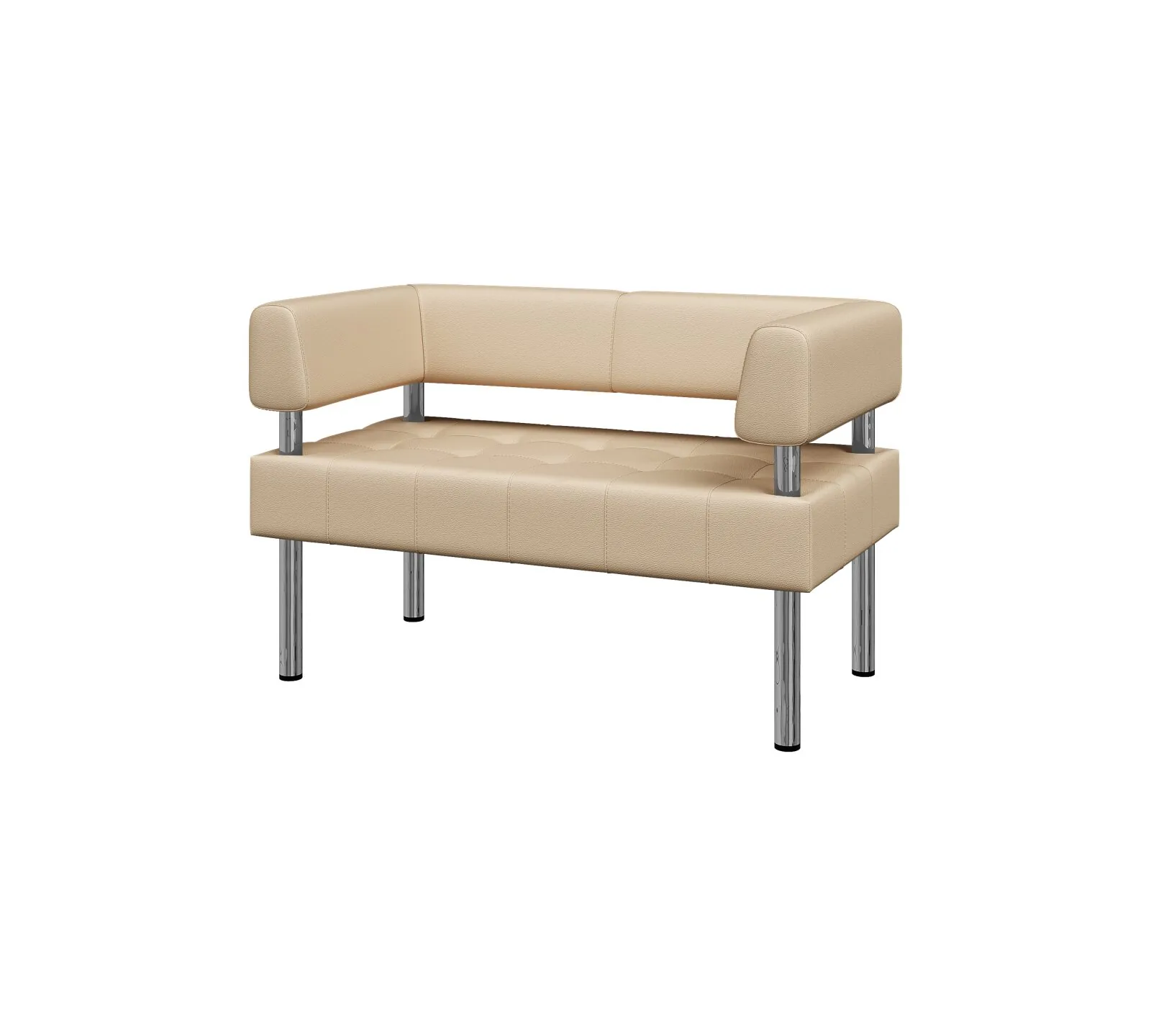11175 Bu2-2 Бизнес Диван 2-местный кожзам Oregon beige 1220х620х770