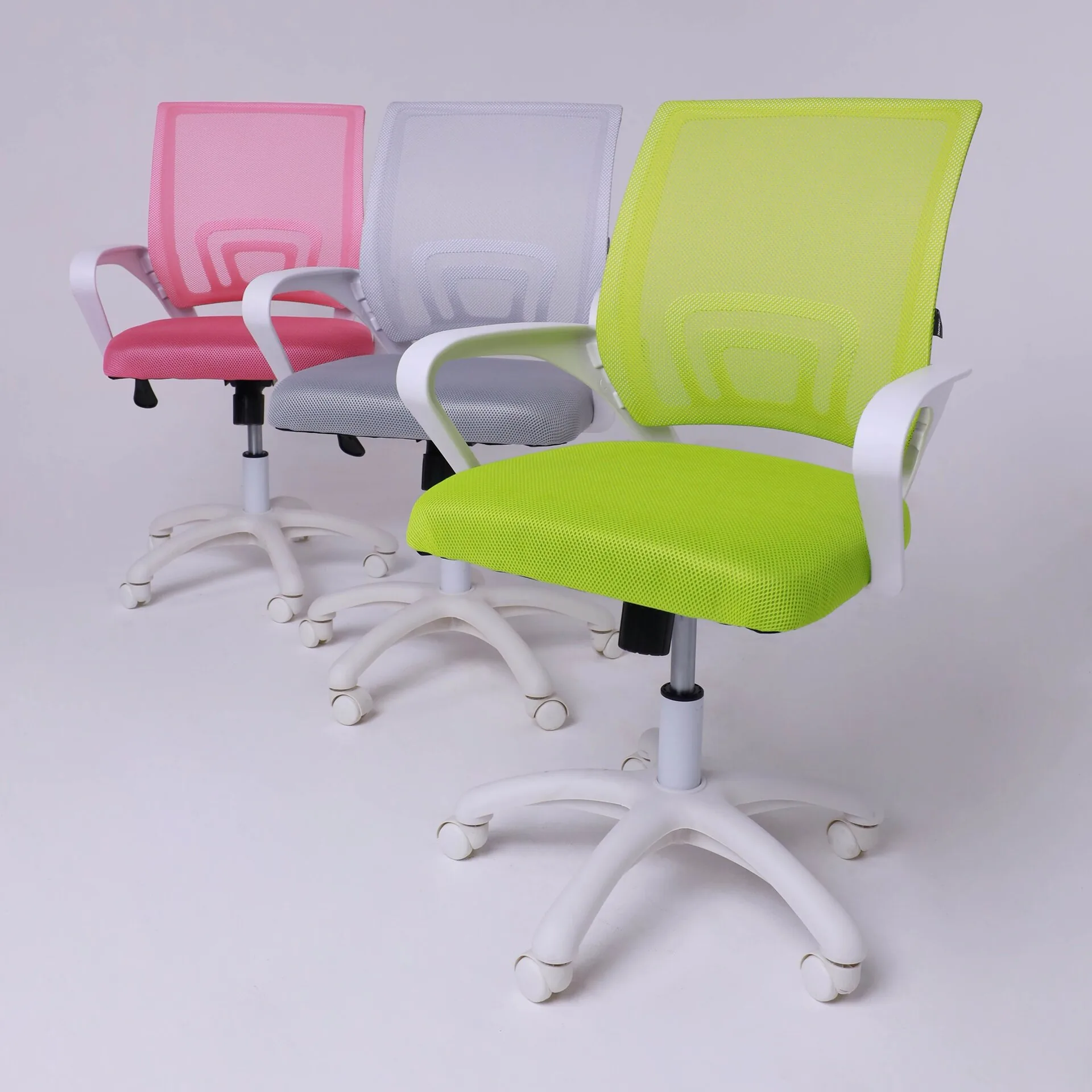 Кресло поворотное RICCI NEW, WHITE (салатовый) 91965