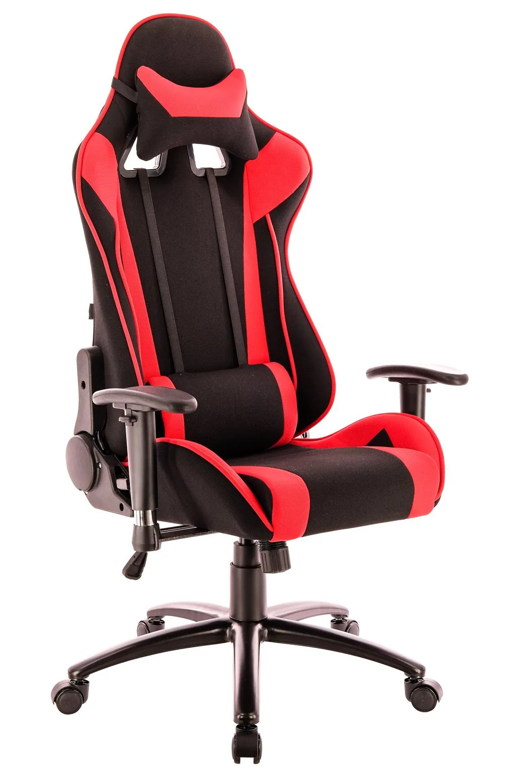 Геймерское кресло Everprof Lotus S4 Ткань Черный/Красный