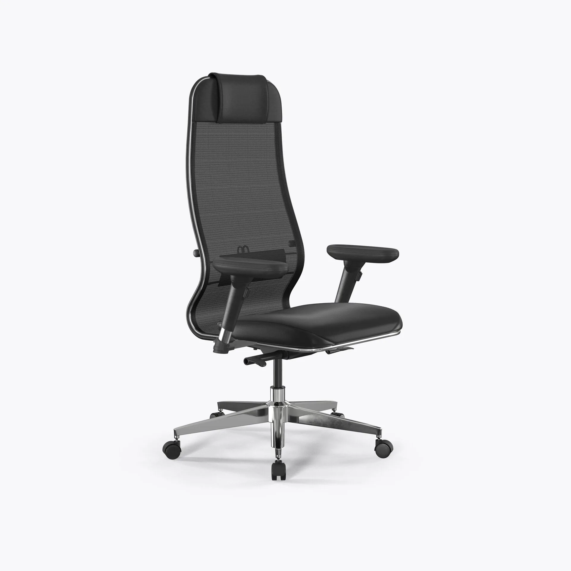 Кресло Метта SynchroSit 10 L1-115D - X2+Extra /Um00/Wm12/D13P(M24.B22.G18.W02) (Черный)