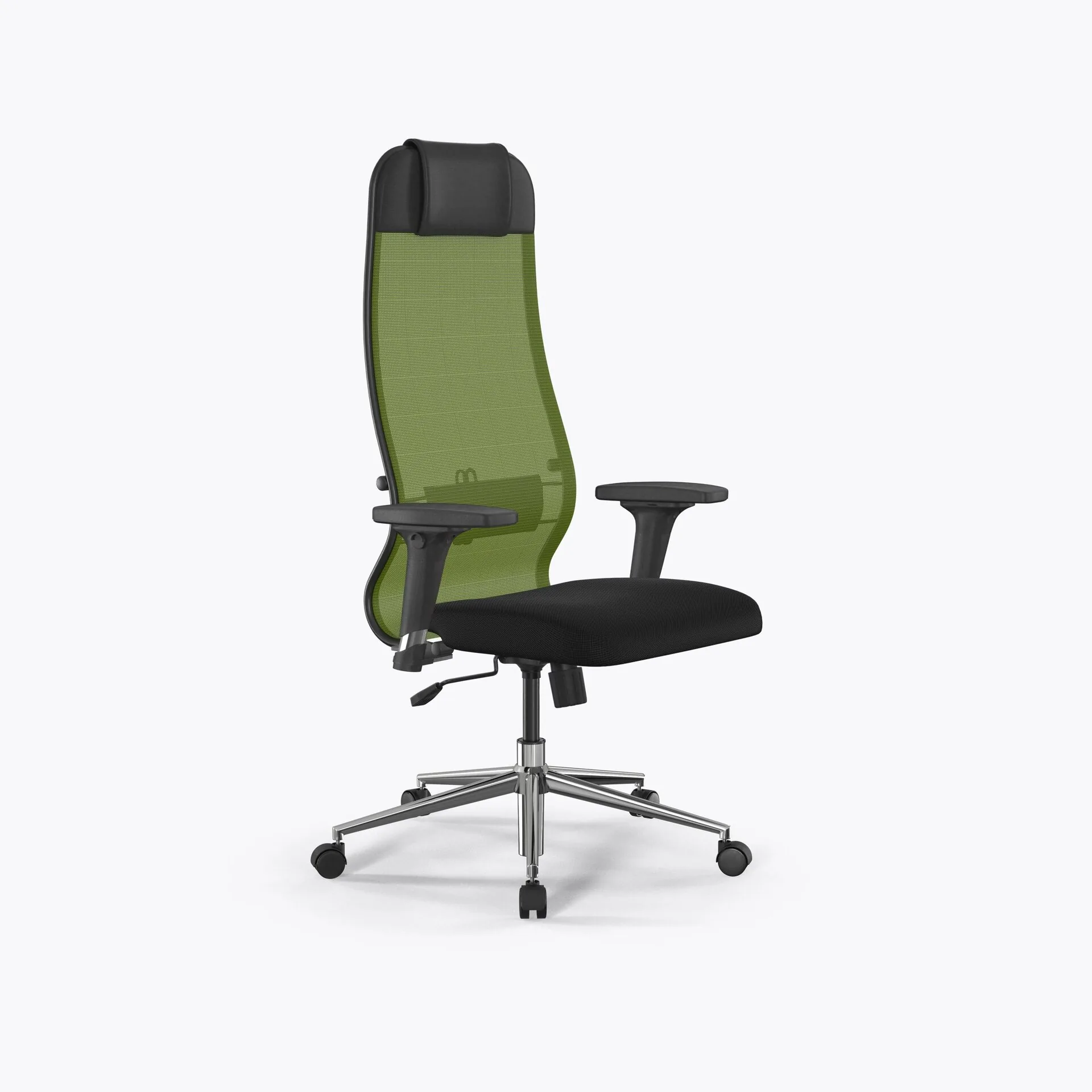 Кресло Метта Sit 10 B1-111D - X2+UMF(X1) /Ub00/Wh00/D02P(M09.B23.G18.W01) (Зеленый-Черный)
