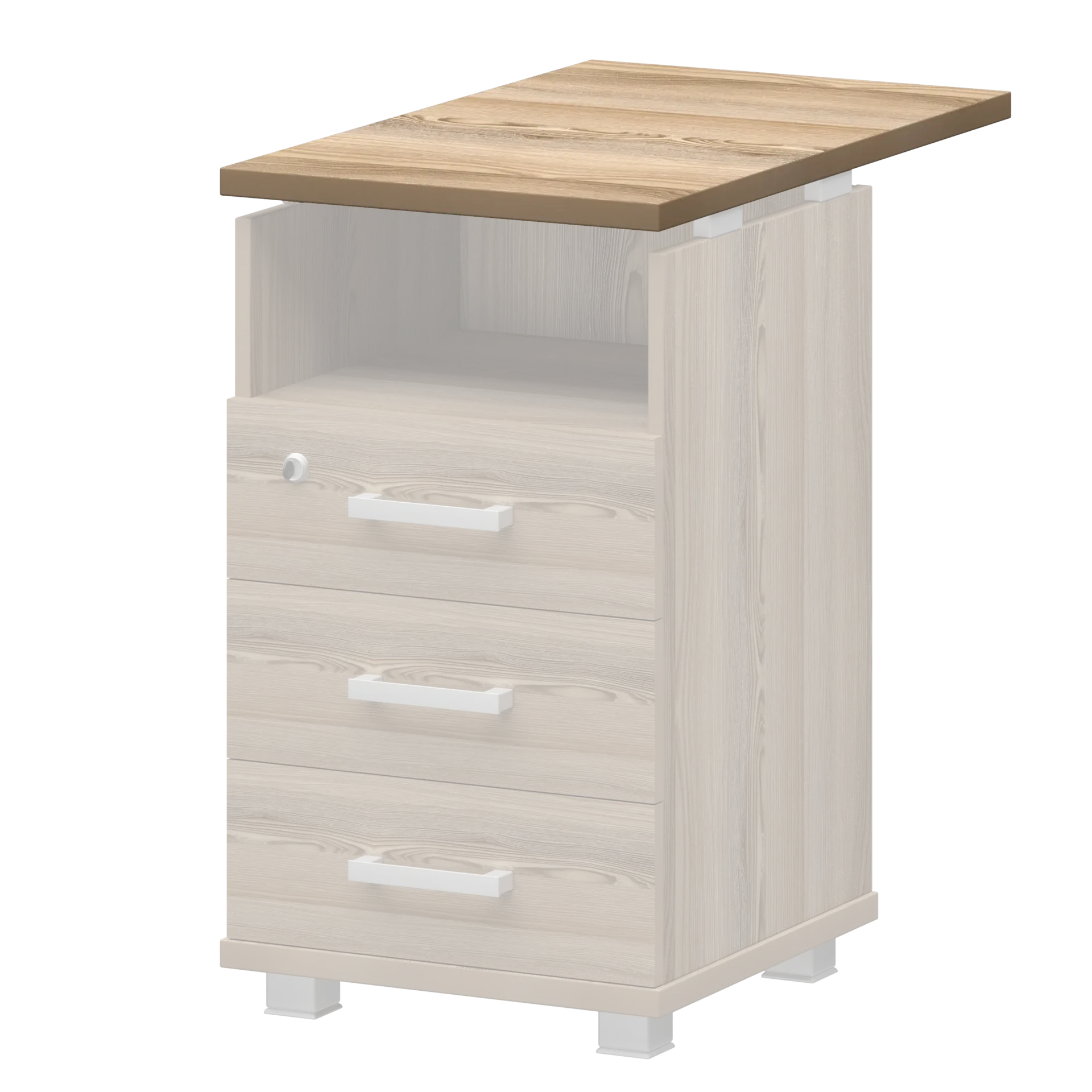Крышка тумбы НТ-320.73 Дуб сафари 438x730x25 Аргентум_