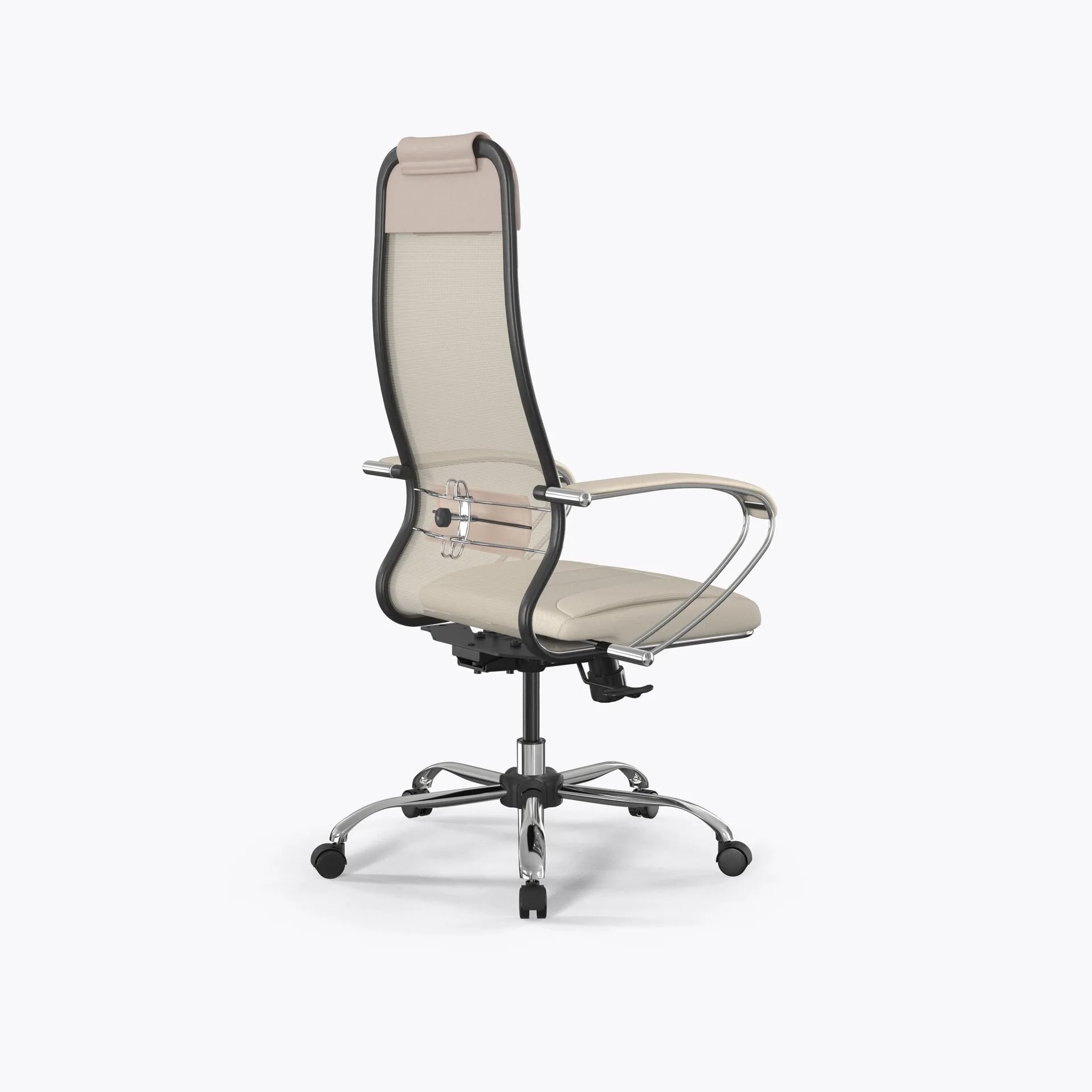 Кресло Метта Кресло ErgoLife Set 5/подл.131/осн.Synchro 003 (Молочный 47C.16.1.3C3)