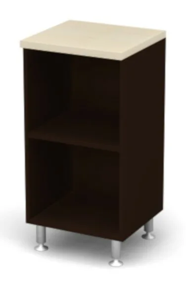 Стеллаж узкий 2 уровня BR81.0201 Берёза-чёрно-коричневый (45x43x93) BR81.0201 Берёза-чёрно-коричневый 45x43x93