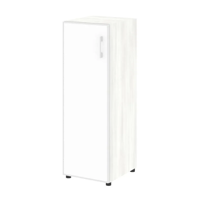 Ялта Шкаф узкий LTSU-24 R (L) white Снежная Патина/Стекло White 400*450*1195
