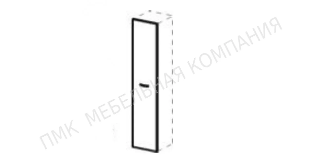 ТАНГО ЛЮКС ДШД11R Дверь для шкафа правая 40х1,6х202