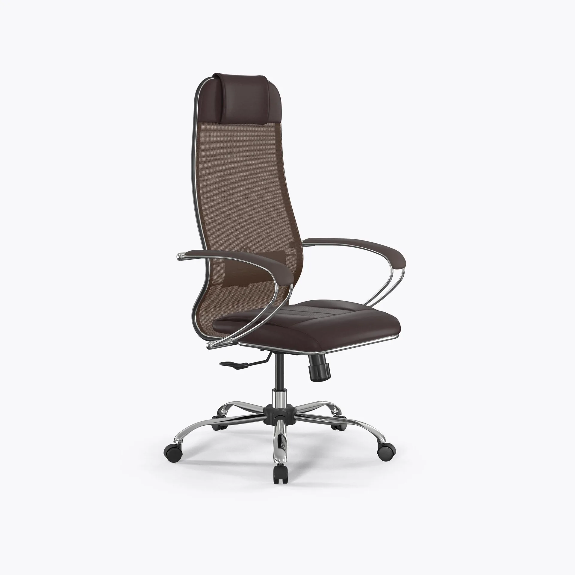 Кресло Метта Кресло ErgoLife Set 5/подл.131/осн.Synchro 003 (Темно-коричневый 478.16.1.3C3)