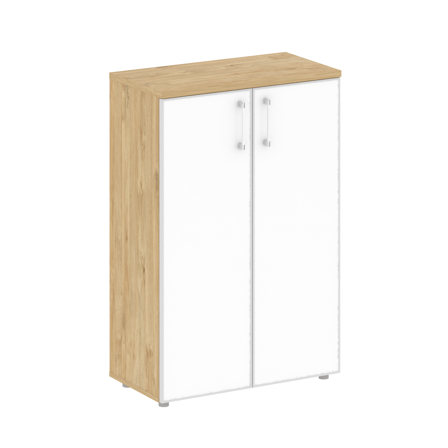 Shift Шкаф средний широкий SK.ST-2.4R white Тиквуд Светлый/Стекло White 800*420*1207